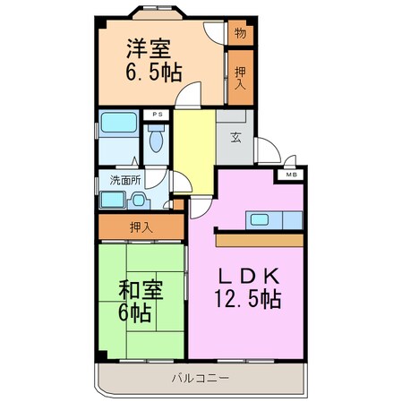 エステート徳重の物件間取画像